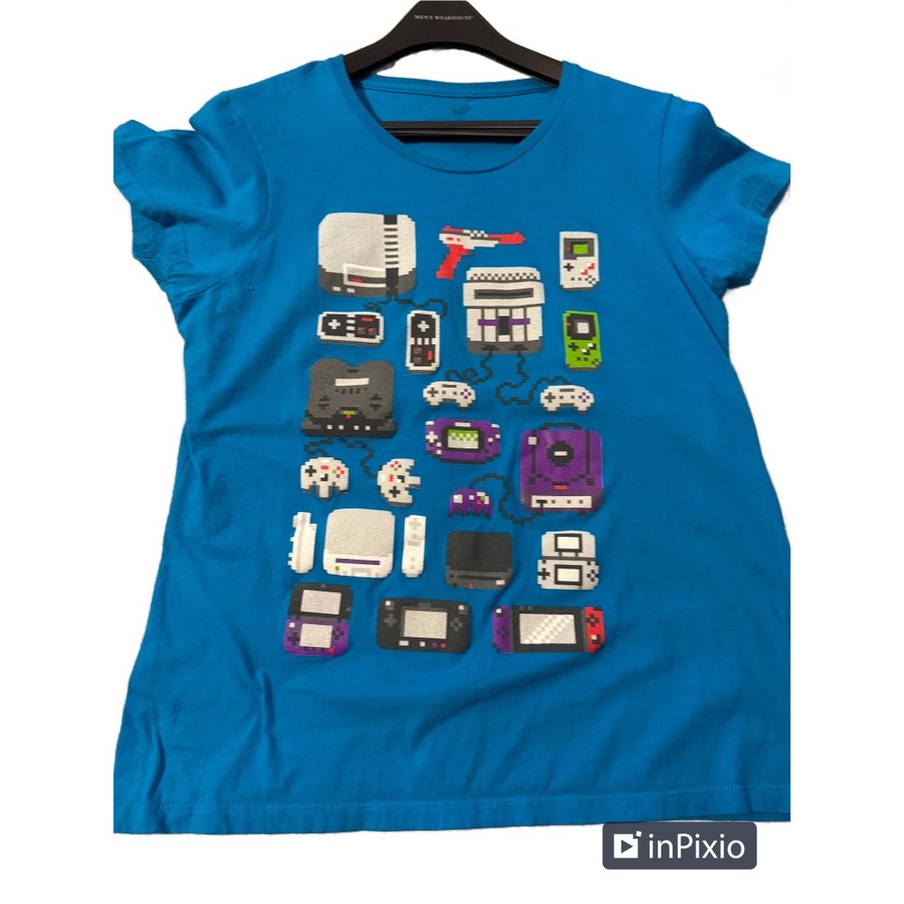 TeeFury Nintendo Limited Edition Retro Gamer Blue Tee Shirt  XL